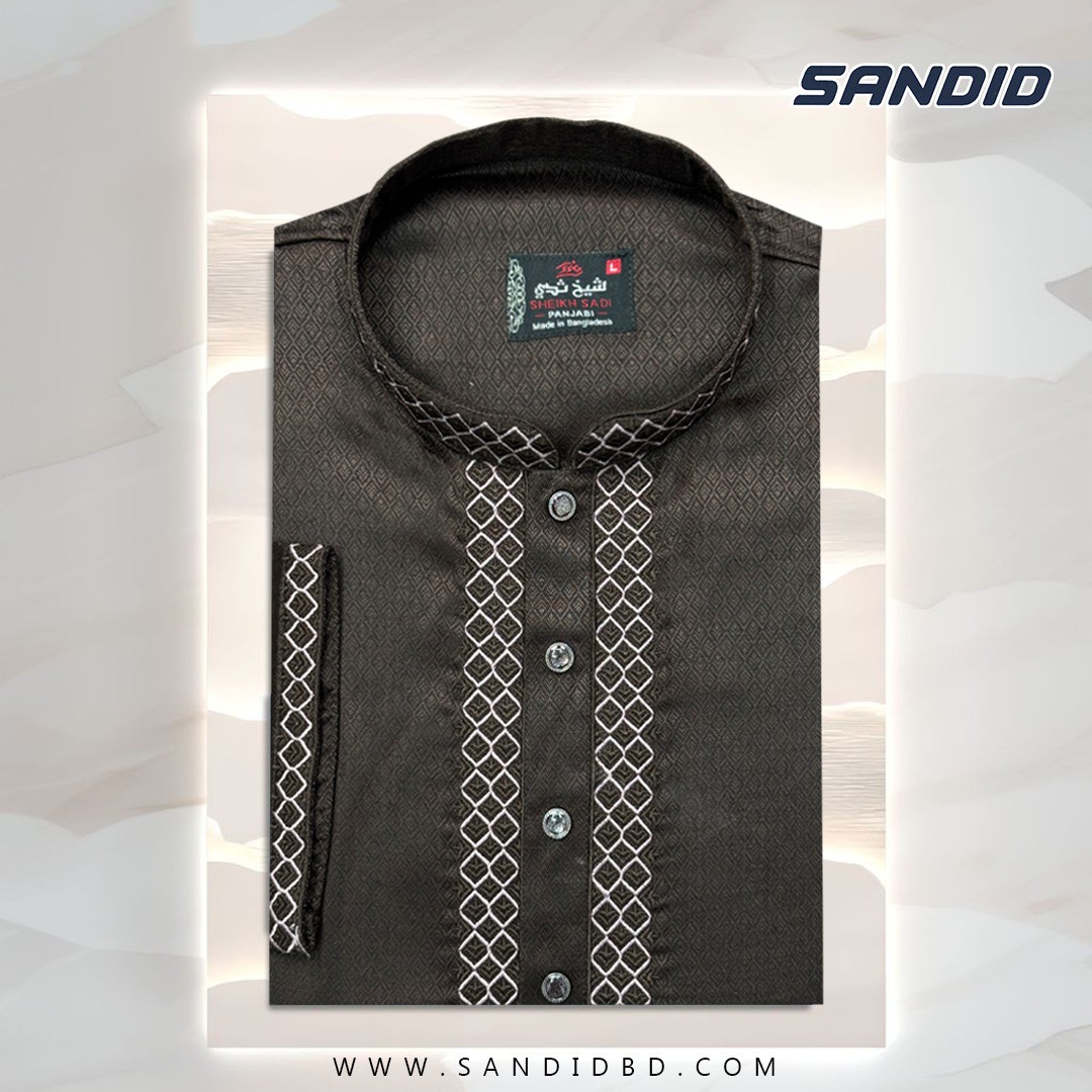 Jacquard Polish Cotton Panjabi