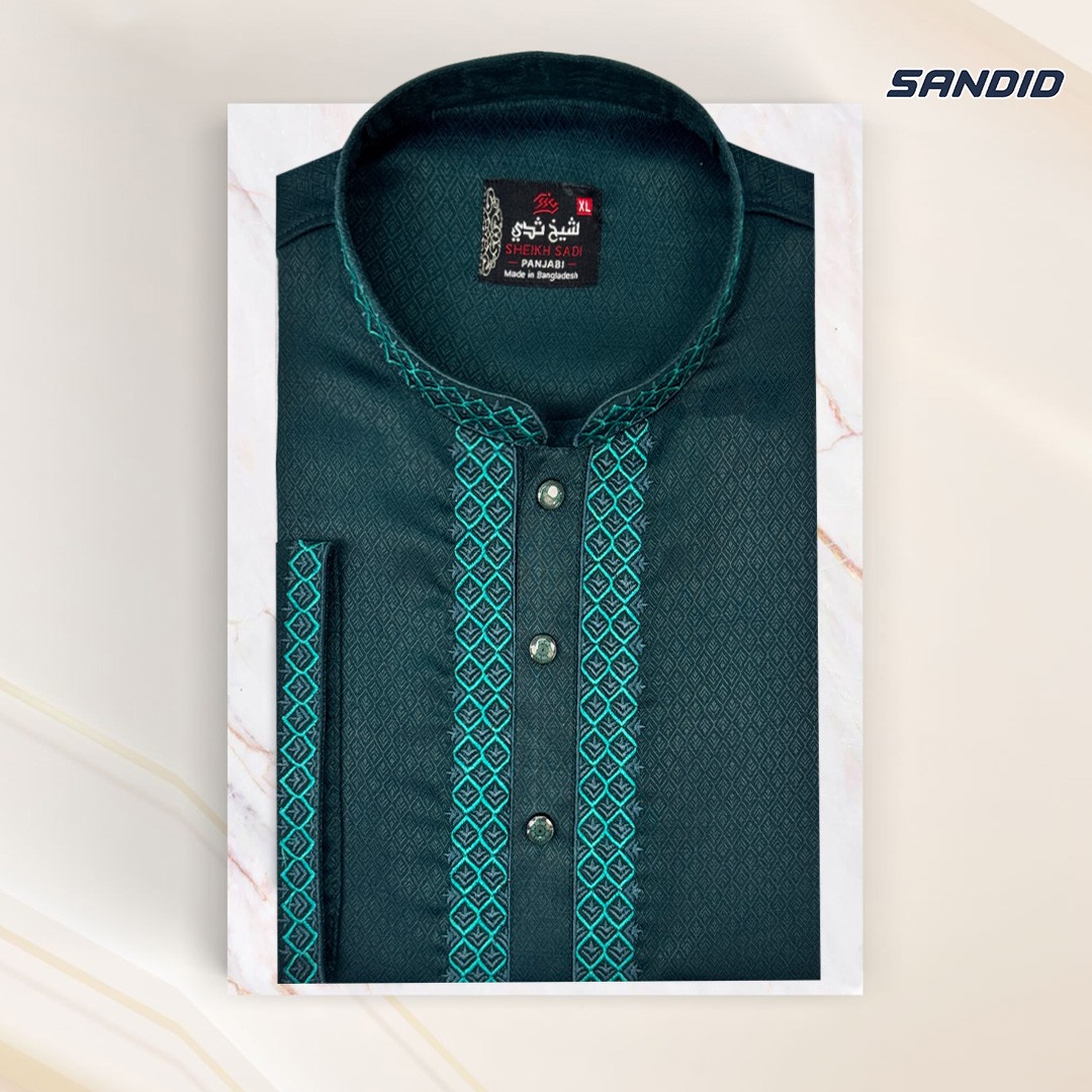 Jacquard Polish Cotton Panjabi